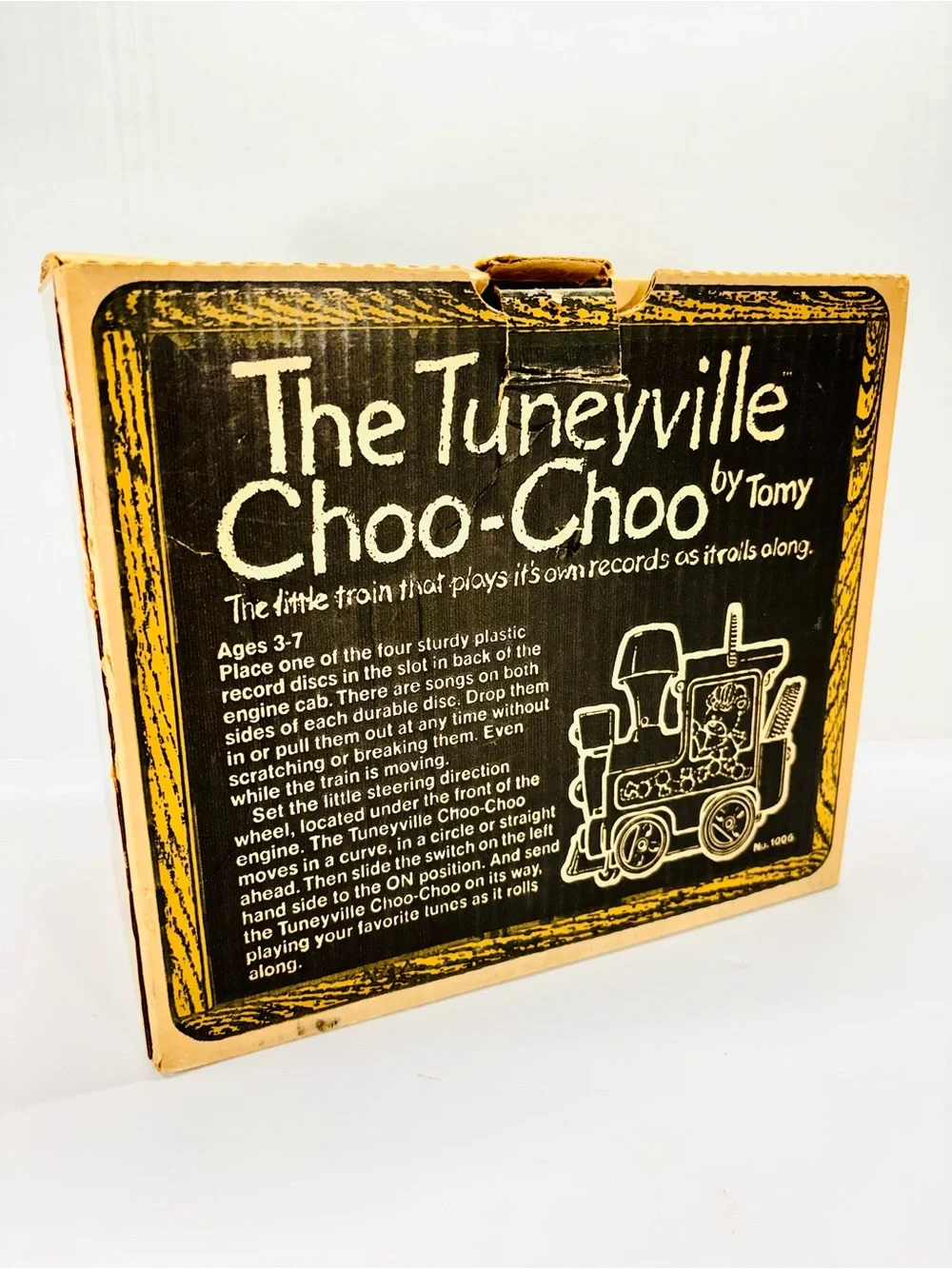 Tomy The Tuneyville Toy Choo - Choo Train With Records Rare In Box 1975 Vintage